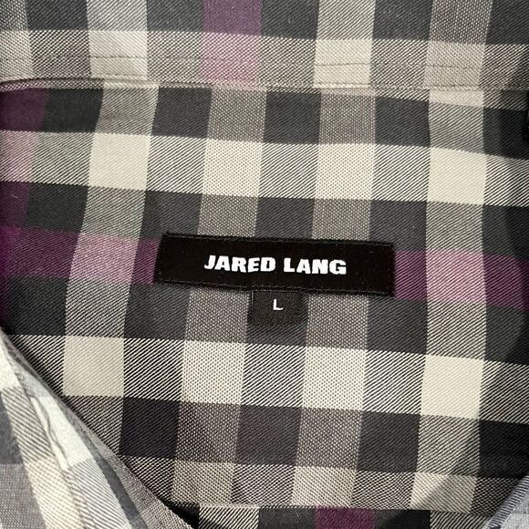 Jared Lang Plaid Long Sleeve Cotton Shirt. Size Large. - Picture 7 of 9